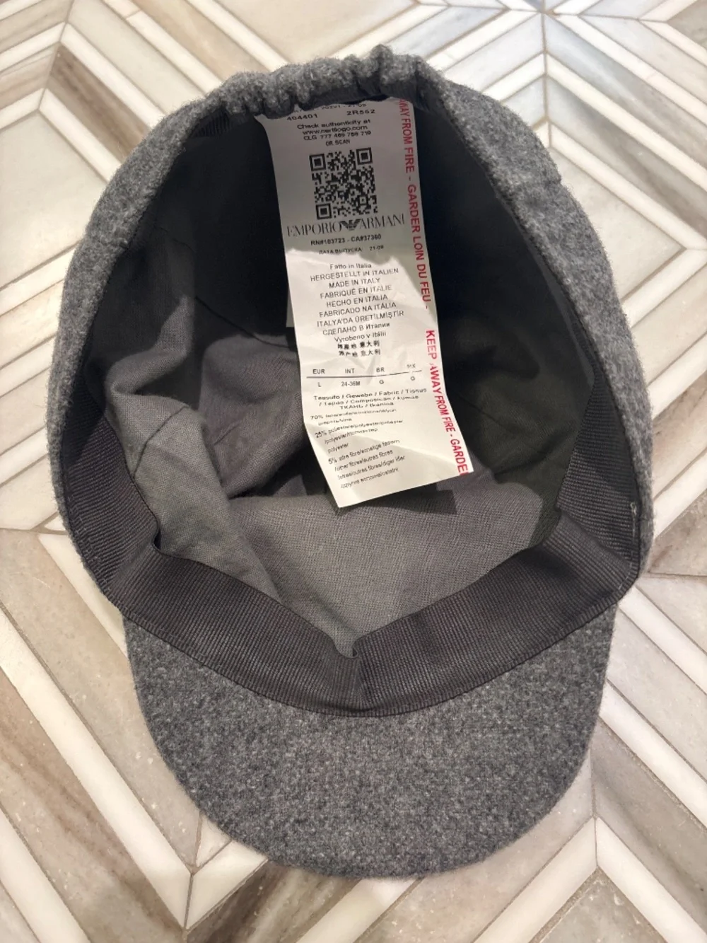 Little Boys Emporio Armani Wool Hat, 24-36 Months